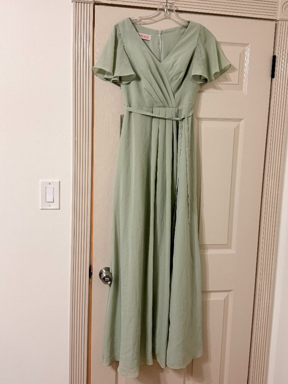 JJ'S House Olethea Halime A-line Ruffle Chiffon Dress sz Small